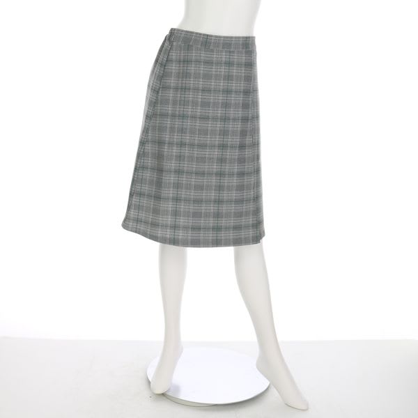 チェック柄セミタイトスカート