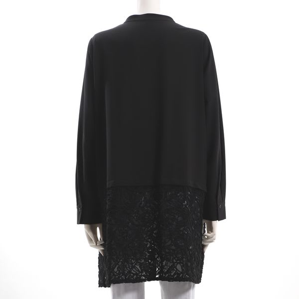 レース切り替えシャツチュニック