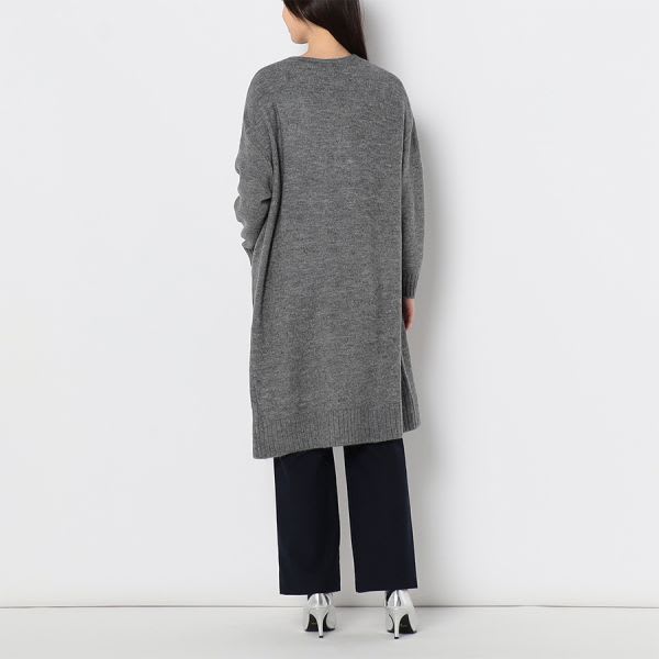ポケット付きロングカーディガン