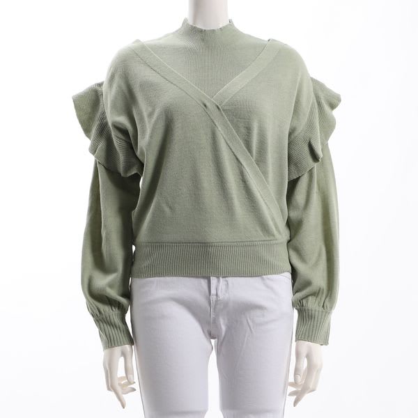 レイヤードデザインニット