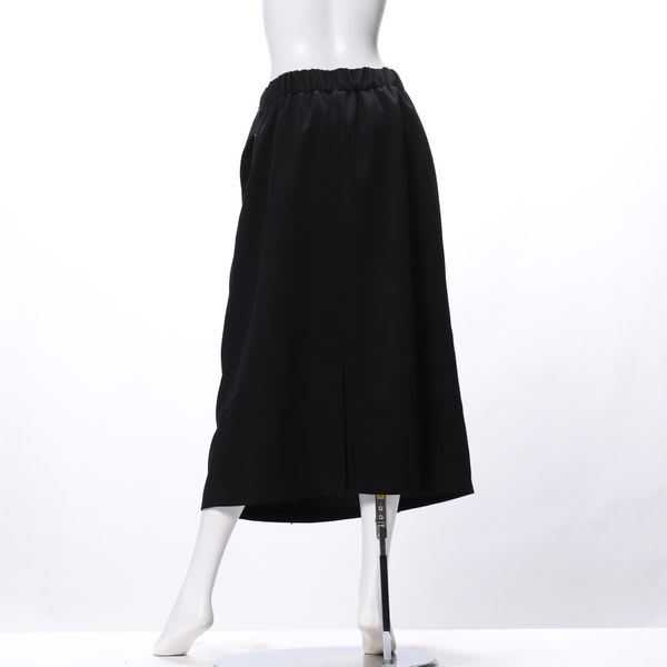 ウエストベルトデザインラップ風セミタイトスカート