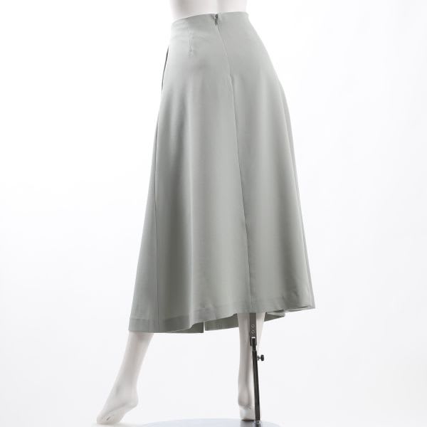 フロントボタンAラインスカート