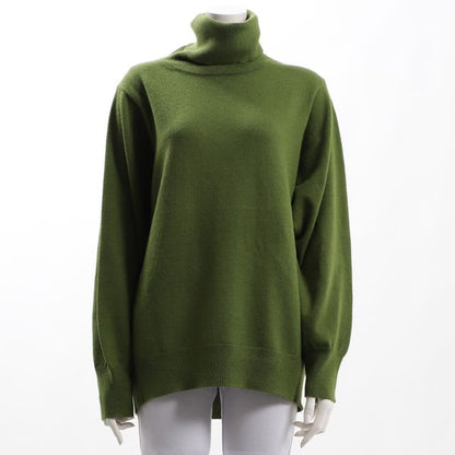 シンプルタートルネックニット