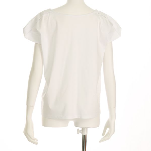 オープンフロントネックカットソー