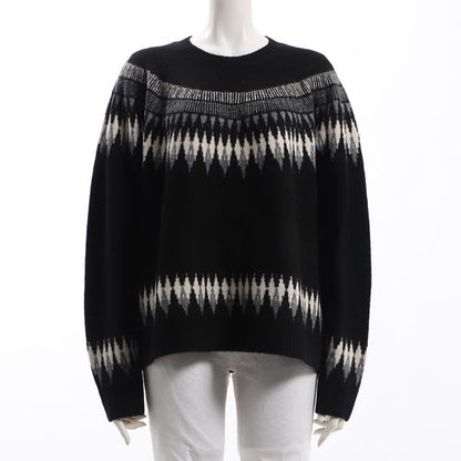 ノルディック柄クルーネックニット