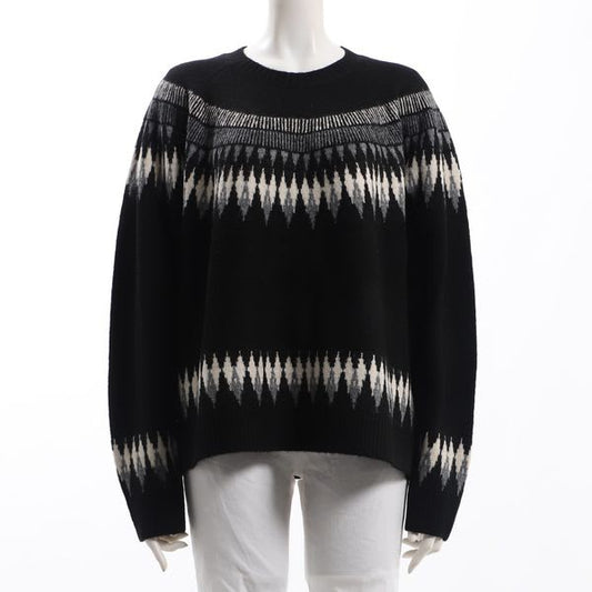 ノルディック柄クルーネックニット