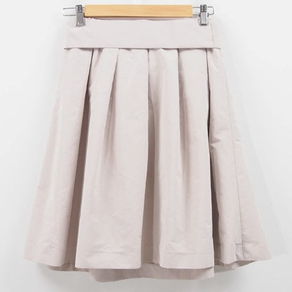 リボンベルト付きプリーツスカート