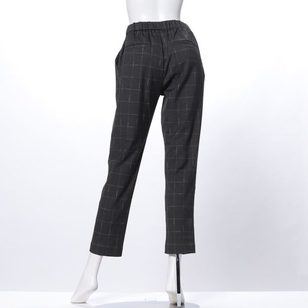 ウィンドウペン柄テーパードパンツ