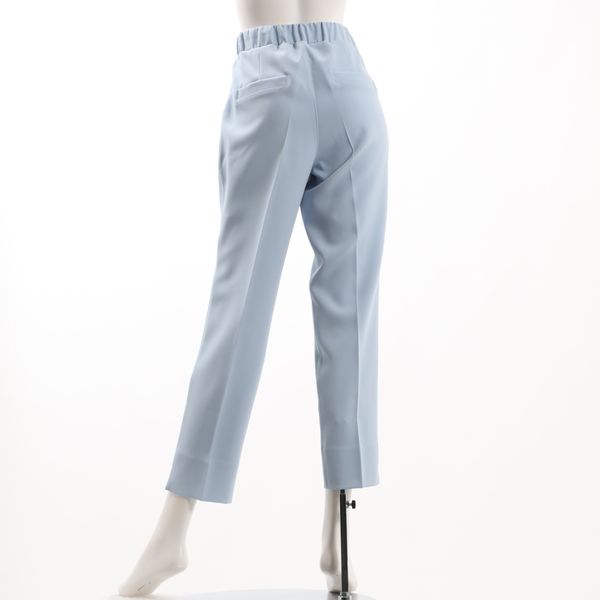 ウエスト総ゴムタック入りテーパードパンツ