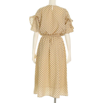 幾何学柄ワンピース