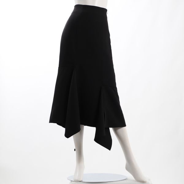 イレギュラーヘムデザインAラインスカート
