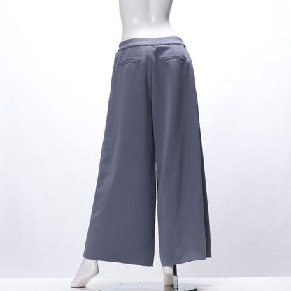 ウエストデザインワイドパンツ