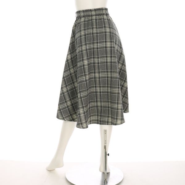 チェック柄フィッシュテールスカート