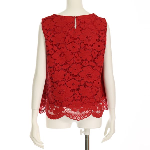 総レースノースリーブブラウス