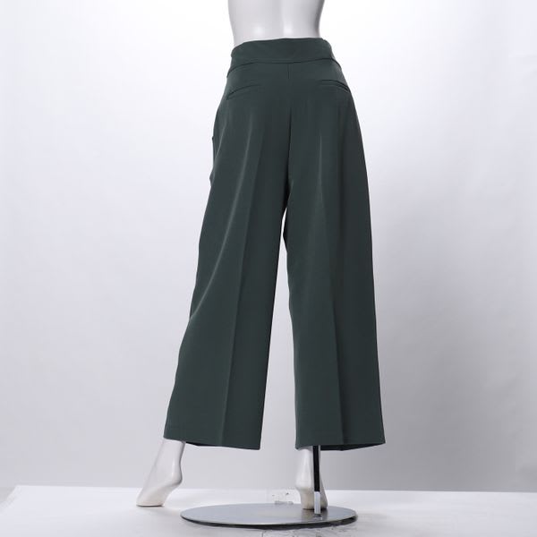 ハイウエストボタンワイドパンツ