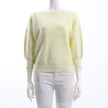 ふんわりお袖ボートネックニット