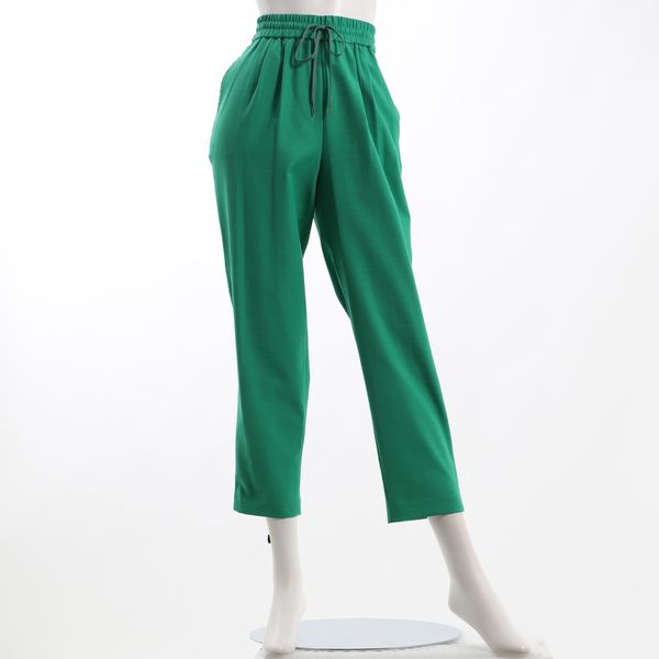 ウエストドロストテーパードパンツ