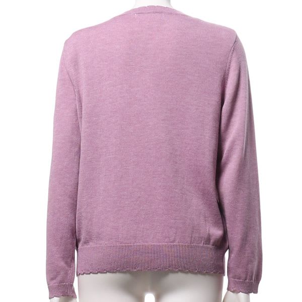 スカラップデザインニット