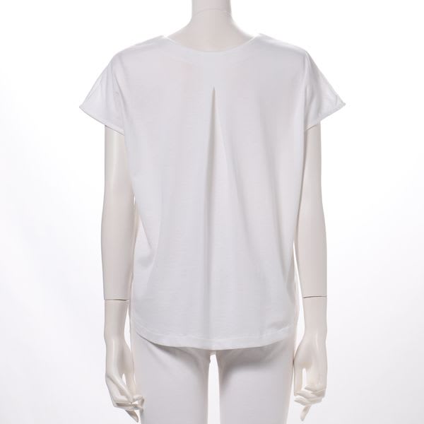 裾タックデザインVネックカットソー