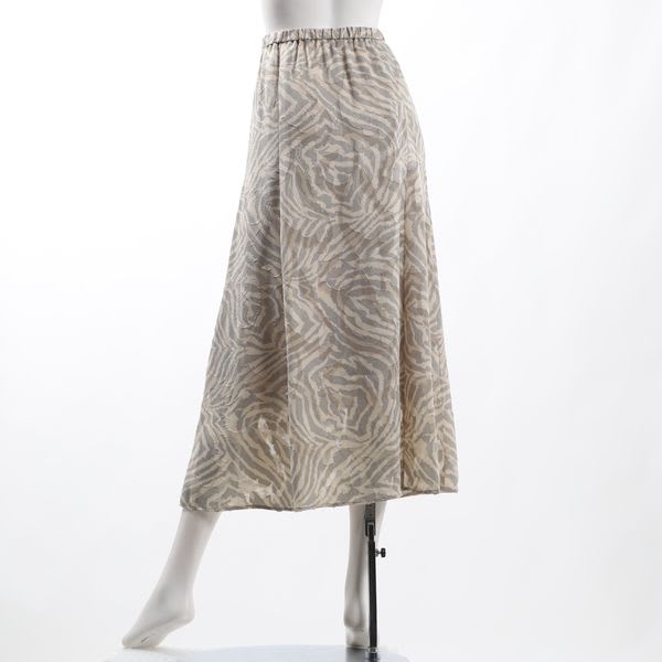 カラーゼブラ柄ジャガードスカート