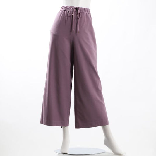 カシミヤタッチ両面起毛ドロストワイドパンツ