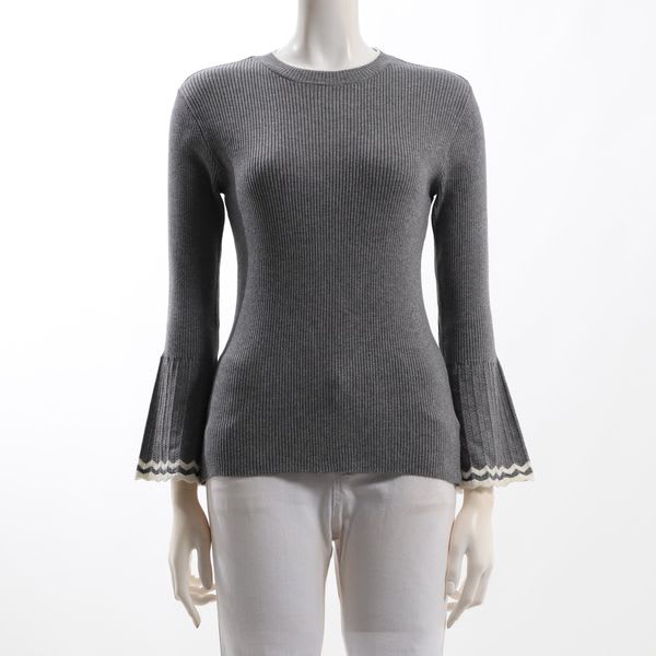 フレアスリーブニット