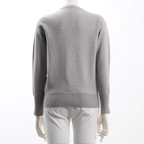 スリット袖クルーネックニット