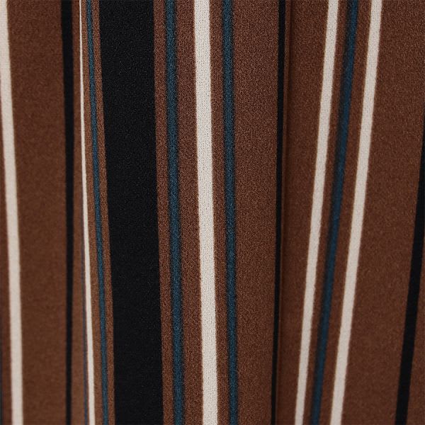 マルチストライプ柄タイトスカート