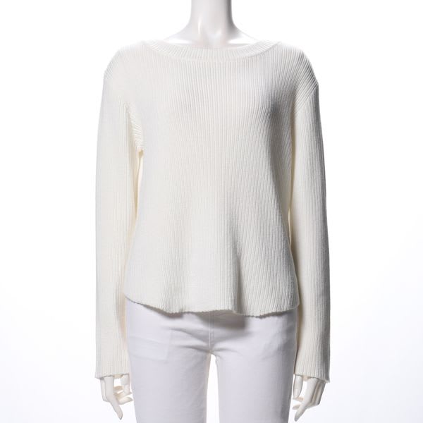 ボートネックドロップショルダーニット