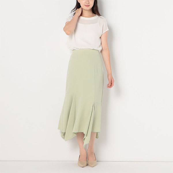 イレギュラーヘムデザインAラインスカート