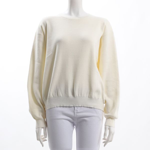 クルーネックハイゲージニット