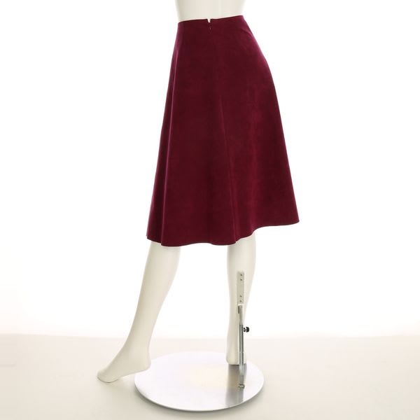 フェイクスエードセミフレアスカート