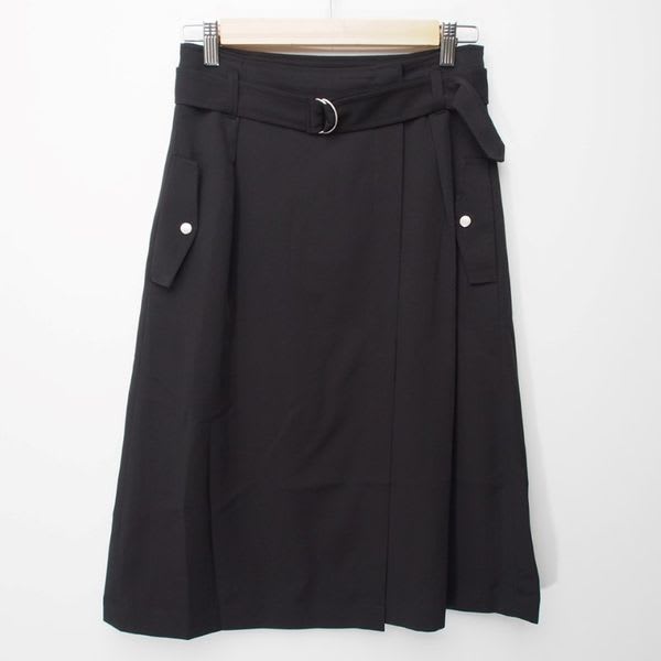 ウエストベルト付き品のあるスカート