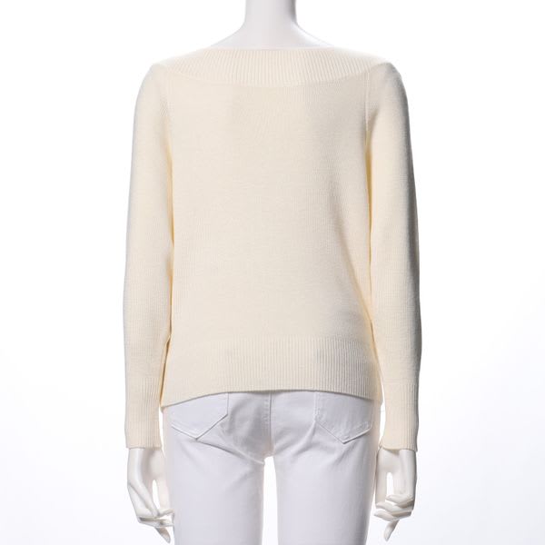 ボートネックドルマンスリーブニット