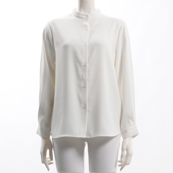 バンドカラーブラウス