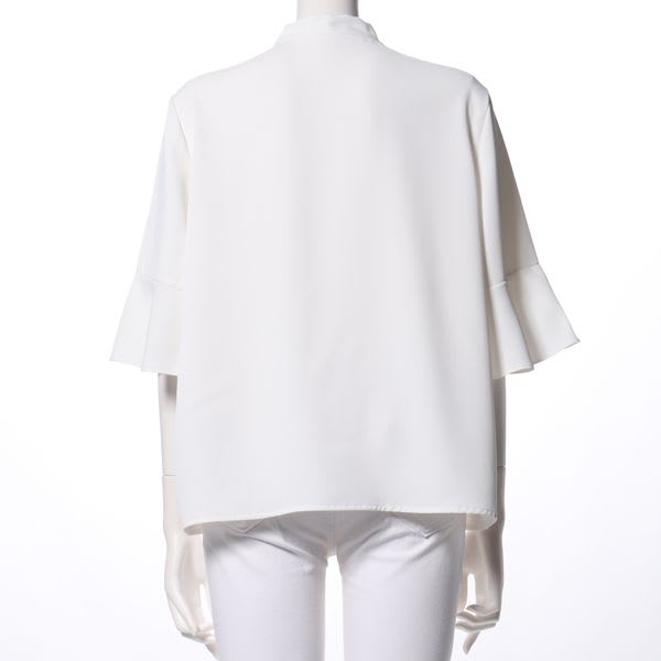 フレアスリーブボウタイブラウス