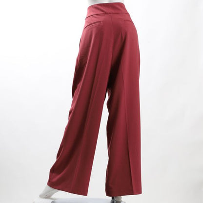 ストレッチツイルハイウエストワイドパンツ