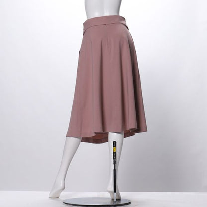 ウエストリボン付きフレアスカート