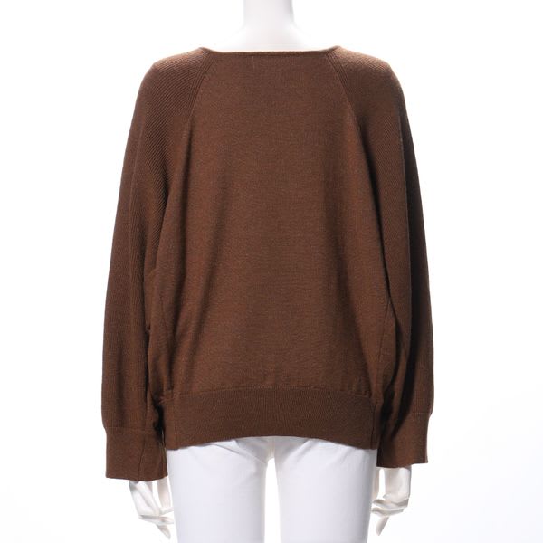 ラグランスリーブVネックニット