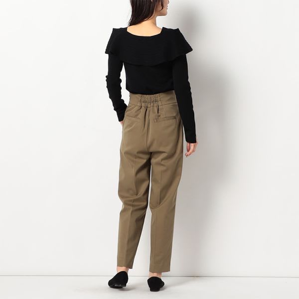 肩リボンオフショルダーニット