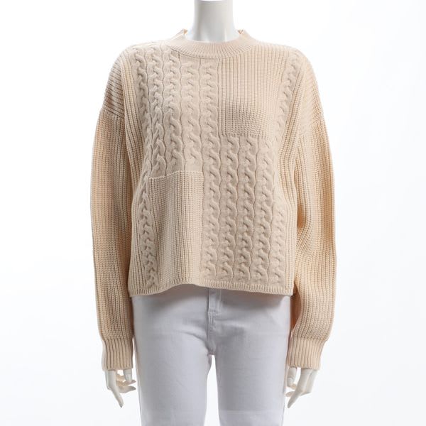 ケーブル切り替えローゲージニット