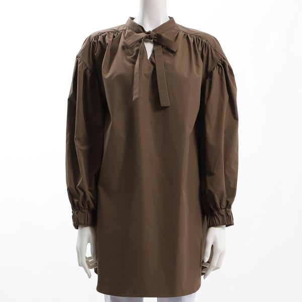 ボウタイボリュームブラウス