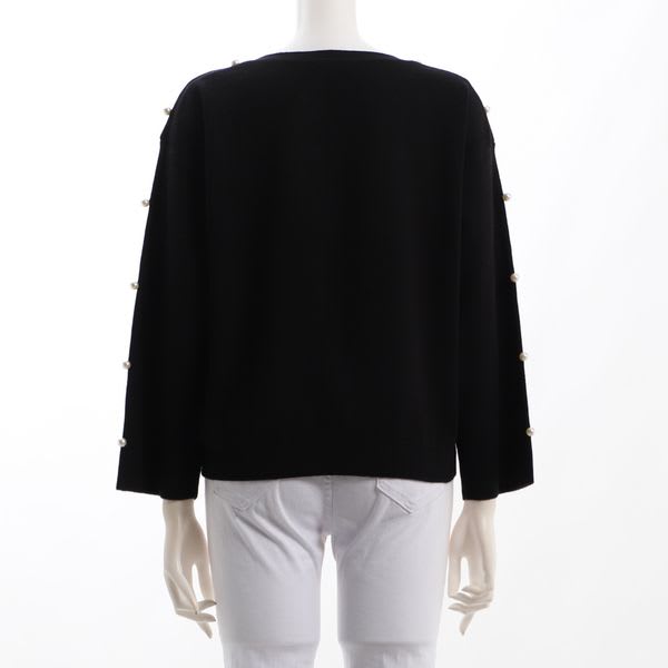 サイドパールスリーブニットプルオーバー