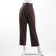 ハイウエストタックテーパードパンツ