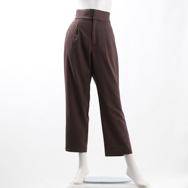 ハイウエストタックテーパードパンツ