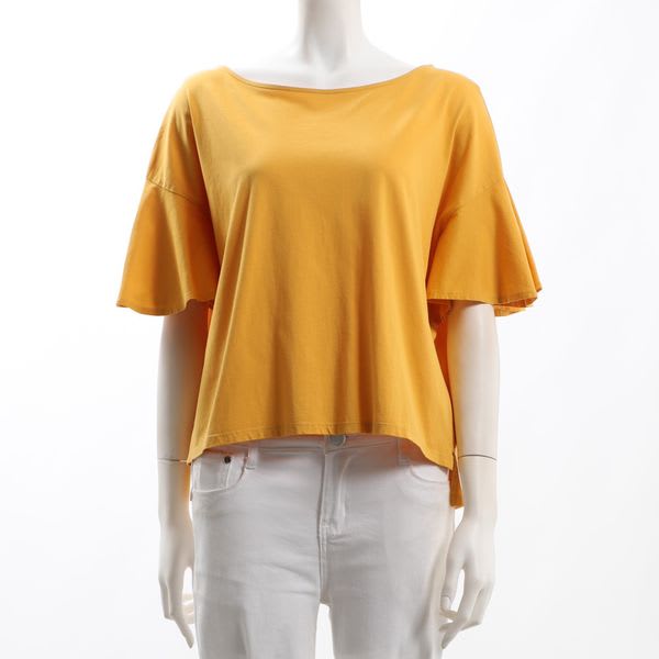 バイオシルケットフレアスリーブカットソー
