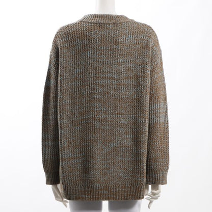 糸MIX WAVE編みローゲージニット