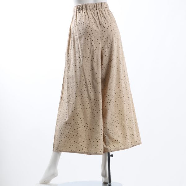 ウエストドロストデザインフレアパンツ