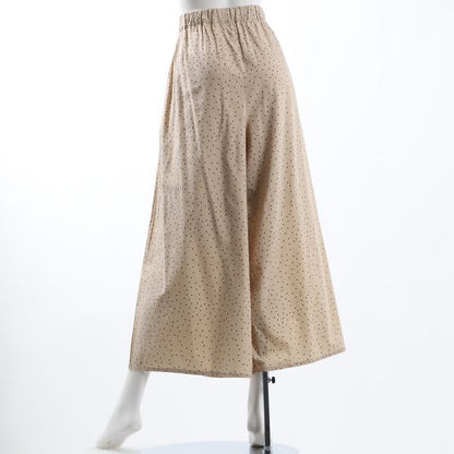 ウエストドロストデザインフレアパンツ