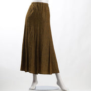 ラインプリントナローフレアスカート